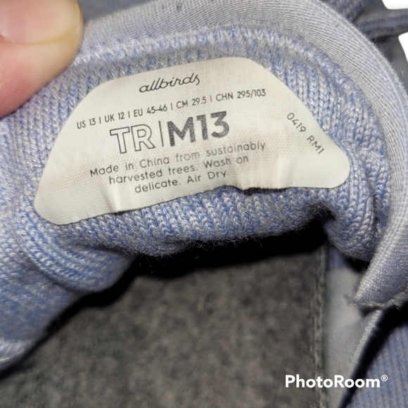 Allbirds Men's Tree Runner size 13 blue - Picture 8 of 8